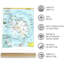 Affiche de carte de la région de l'Antarctique de 2005, art mural sur papier-971662191