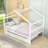 Wood House Bed With Pull-Out Twin Trundle-431005080-431005081