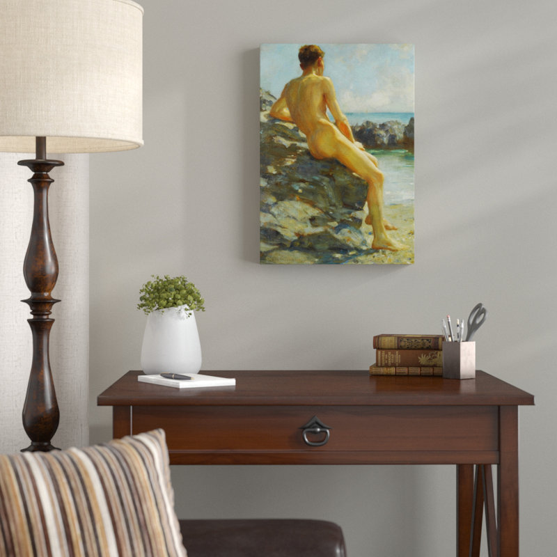 Henry Scott Tuke - Wrapped Canvas Painting, 60cm H x 40cm W