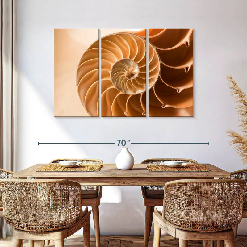 Aletra Nautilus Shell Inside, 36" H x 57" W
