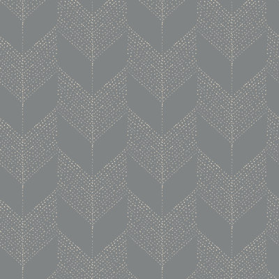 Rouleau de papier peint à chevrons biologiques L 10 pi x l 24 po