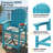 Hdpe Outdoor Adirondack Bar Chair-2081889257