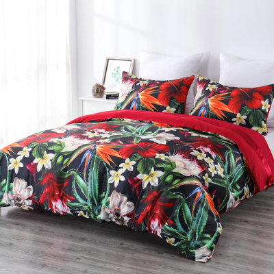 Ensemble de housse de couette en microfibre 4 pièces