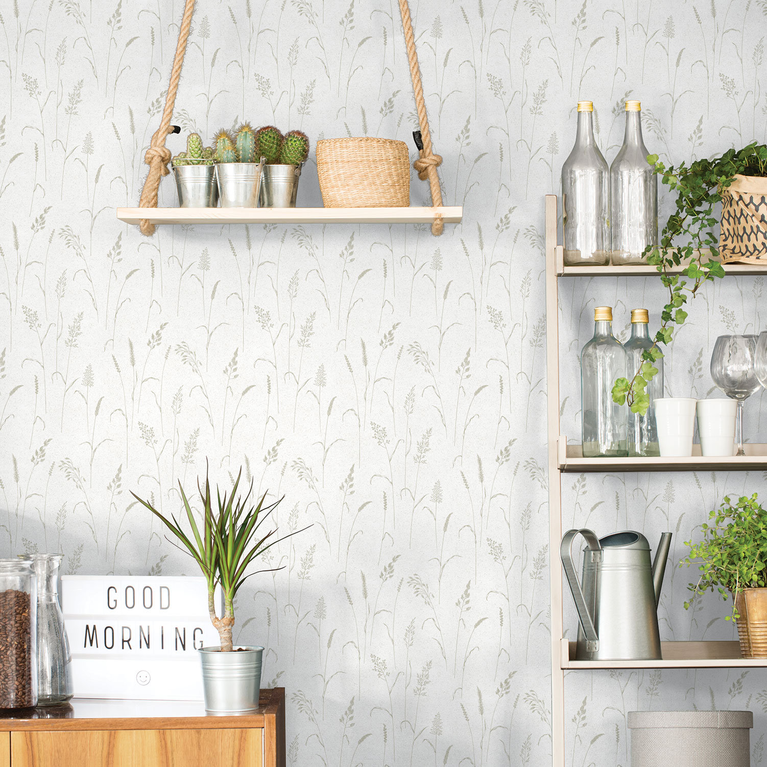 Kitchen Recipes Wallpaper, Beige