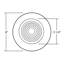 Metal Fresnel Shower 6" Recessed Trim