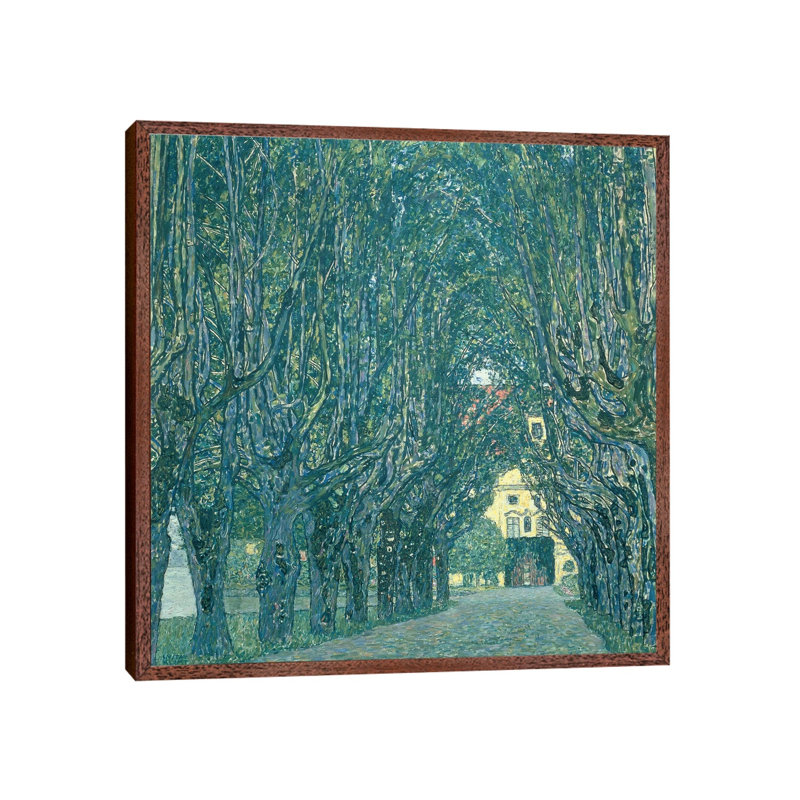 Avenue In The Park Of Schloss Kammer, 1912 by Gustav Klimt - Painting on Canvas, 45.72cm H x 45.72cm W x 3.81cm D
