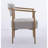 Beige Fabric Dining/Living/Bedroom Chair - Woven Fabric with Foam Cushion, Soft Seating, Metal Frame with Wood Grain Visual