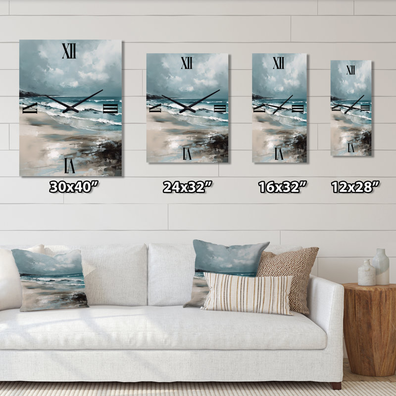 Horloge murale Iounona - Paysages, H 32 po x l 24 po x P 1 po