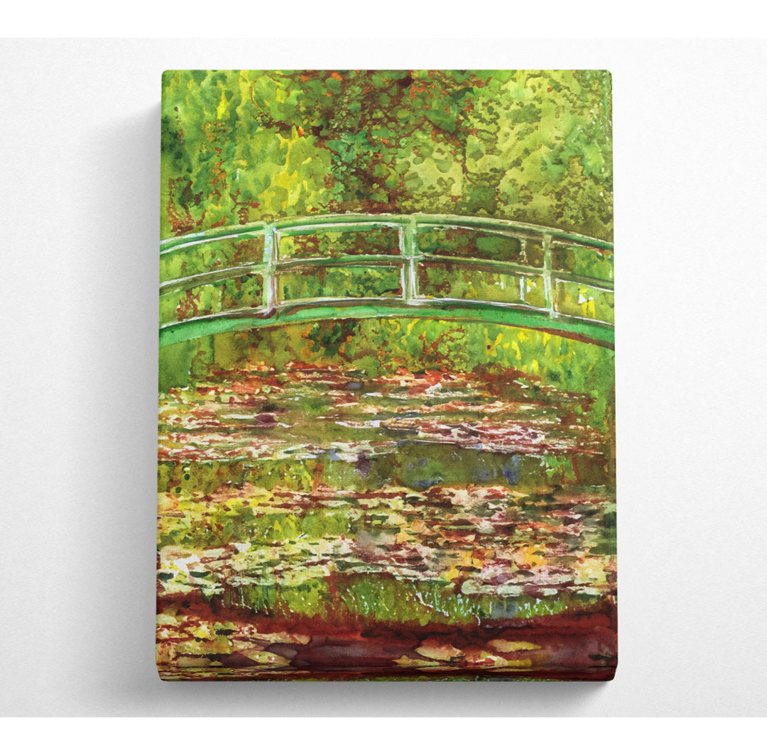 Monet Bridge Over The Sea Rose Pond - Leinwanddrucke