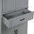 Tall Grey Bathroom Storage Cabinet, Doors, Drawer, Adjustable Shelf For Organized Space With Doors And Shelf, Ample Space, Modern