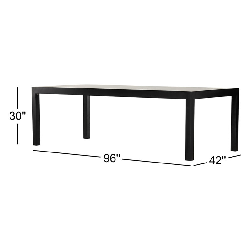 Isador Solid Wood Dining Table, 30" H x 96" L x 42" W, Auburn Poplar