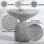 Table de bout Laddie, finition gris patiné