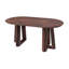 Table de salle à manger 63 "ovale pour 6 personnes avec structure triangulaire à piédestal-639583039