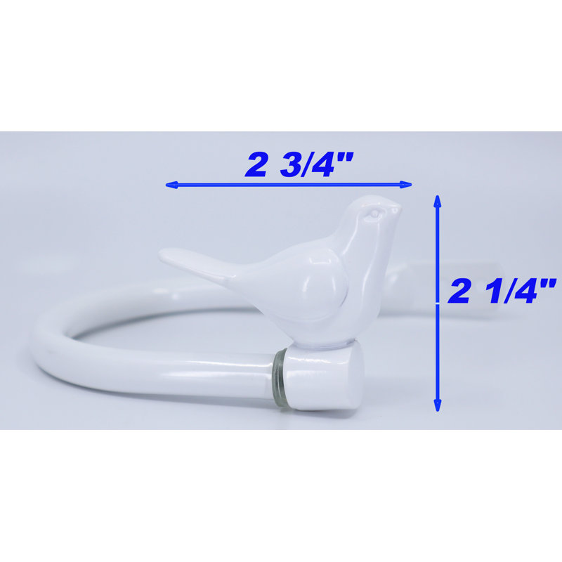 Ensemble de 2 retenues de rideau de fenêtre décoratives pour rideaux Winston Porter, blanc brillant, Blanc lustré