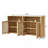 63" Mid Century Modern Rattan Sideboard Buffet Cabinet With Storage-840914741