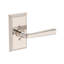 Kinsella Privacy Lever with Chamfered 5in Rose in Lifetime (PVD) Polished Brass-1232354331