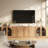 4Pcs Modular Sideboard Buffet Cabinet w/Shelves, Camel-1886843486
