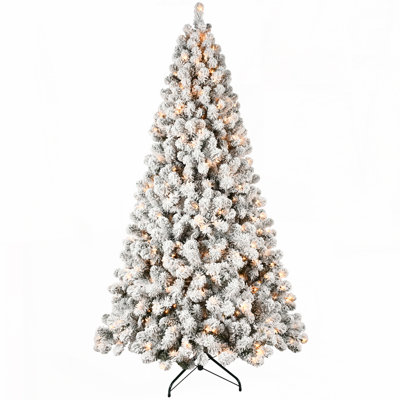 Arbre de Noël illuminé enneigé 6 pi