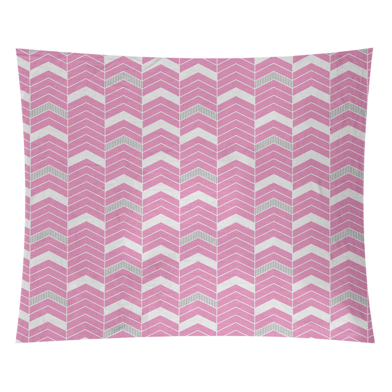Tapisserie Stephenie, H 27,5 po x l 37,5 po, Rose / Gris