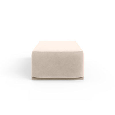 70cm Wide Velvet Pouffe Ottoman