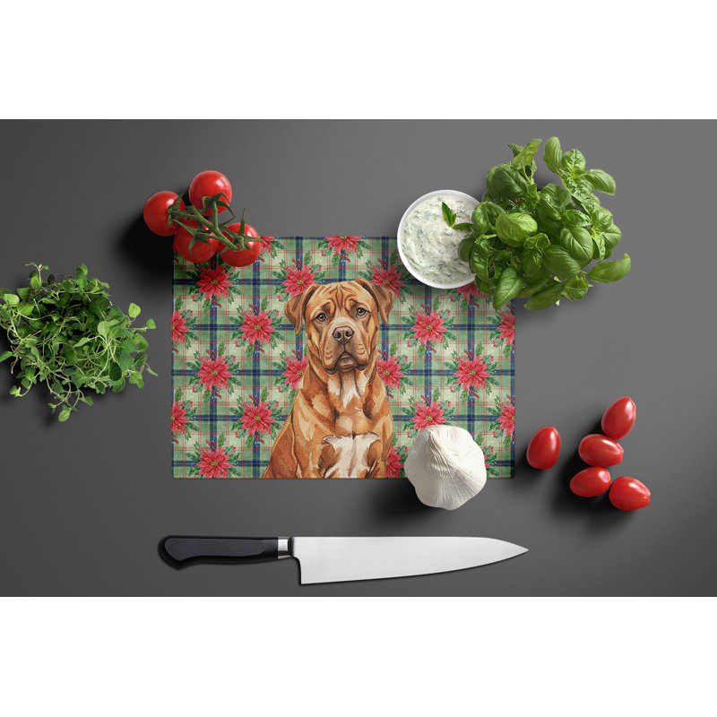 Planche à découper en acajou Dogue de Bordeaux