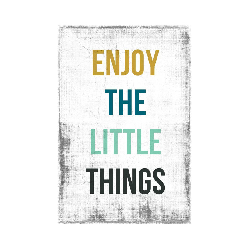 Enjoy The Little Things by PI Studio - Wrapped Canvas Gallery-Wrapped Canvas Giclée, 66.04cm H x 45.72cm W