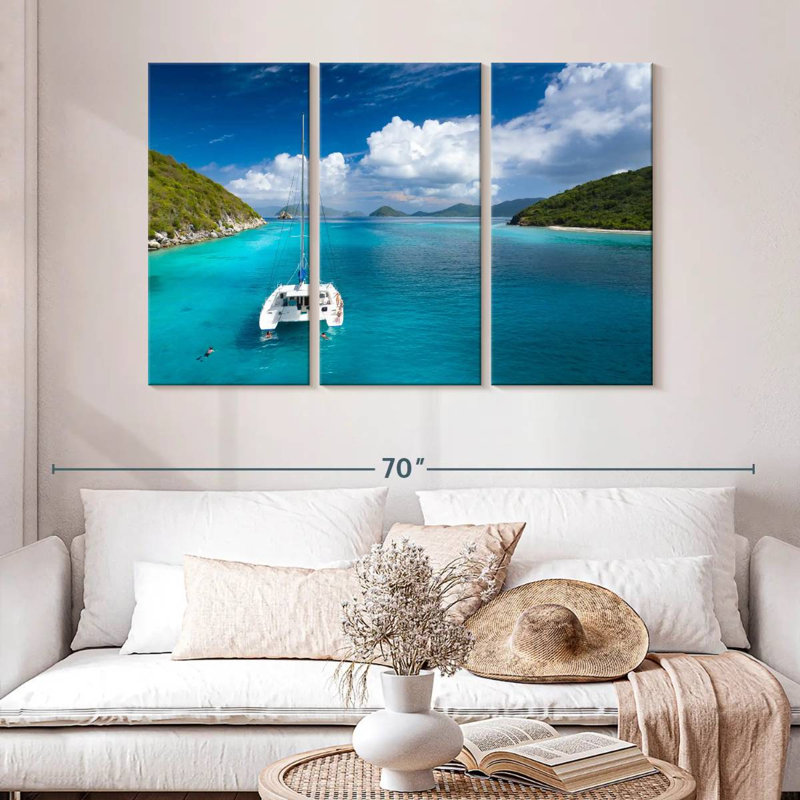 Mehar Lovango Cay Catamaran, 32" H x 50" W