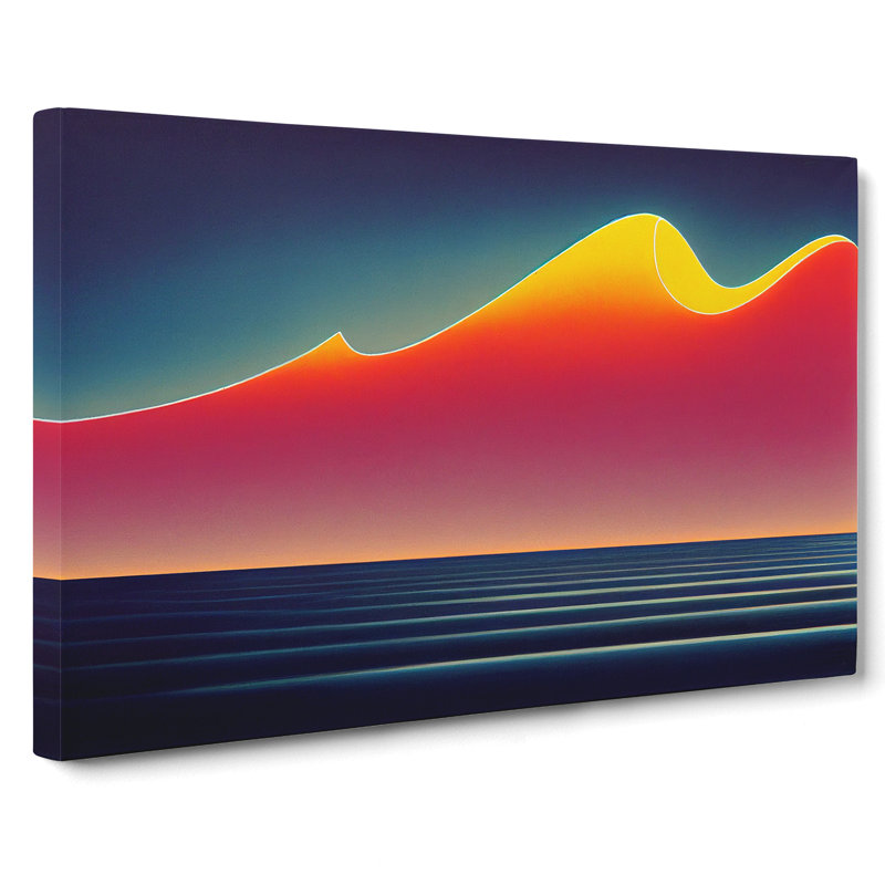 Modern Ocean Art - Wrapped Canvas, 40cm H x 60cm W x 3cm D