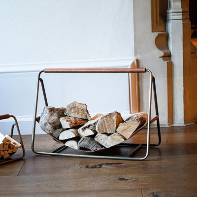 Hanging Leather Log Holder
