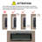 50 Inch Recessed Ultra Thin Glass Front Electric Fireplace
