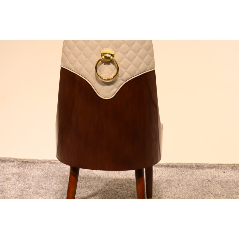 Vogue Lux Beige Dining Chair, Gray