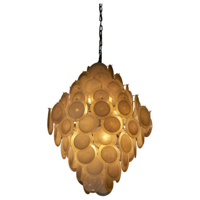 Lustre géométrique clair Murano Vistosi