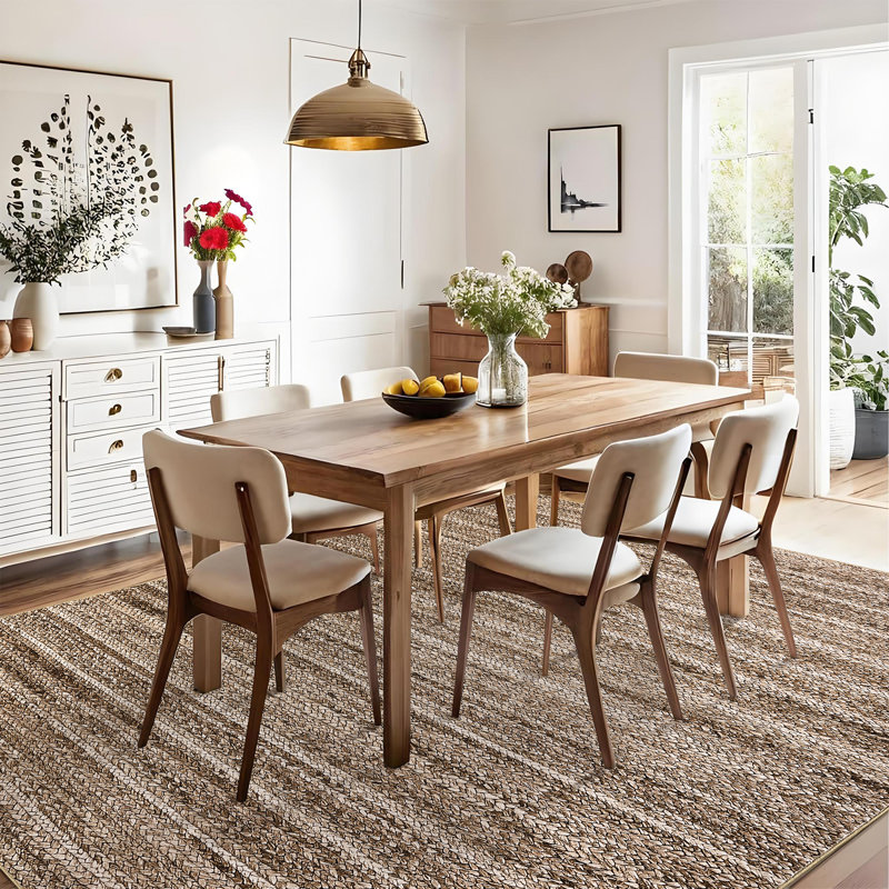 Machine Washable Rug for Living Room Bedroom Non-Slip Low Pile Rubber Backing Area Rug for Farmhouse Playroom Office Kitchen Dining Room Dorm and Bedside Decor