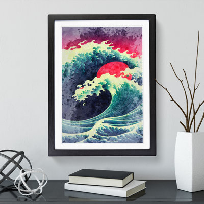 Watercolour Japanese Wave No.2 - Wall Art