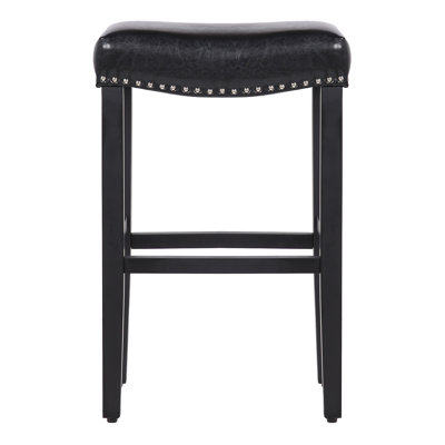 Jameson Upholstered Counter Stool with Solid Wood Frame