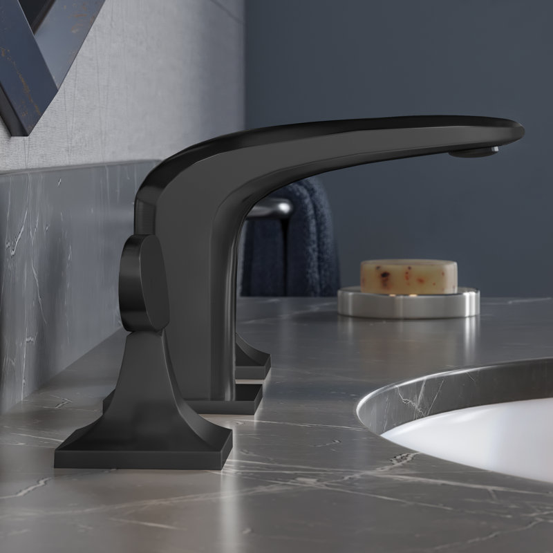 Château 8 in. Widespread, 2-Handle, Bathroom Faucet, Matte Black