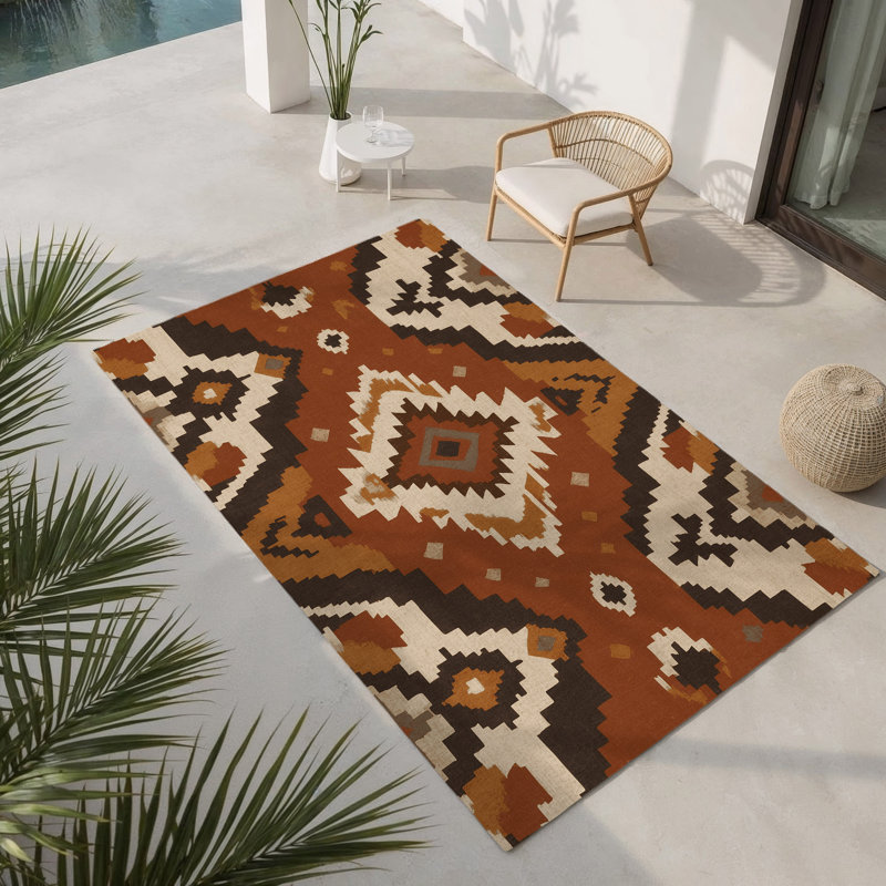 Tapis intérieur et extérieur Adobe Maze, Rectangle 1 pi 6 po x 2 pi 6 po