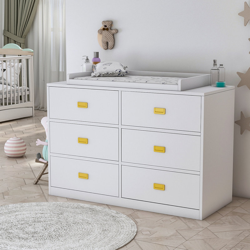 Commode à langer Anglemann, Blanc