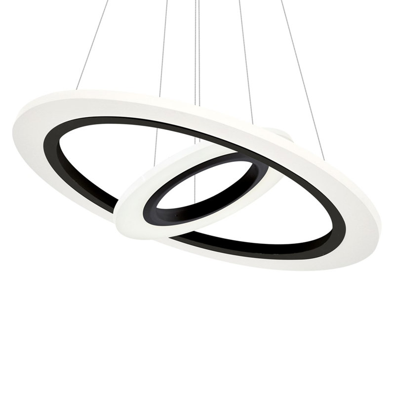 Ajacia 1 - Light Black/White LED Pendant