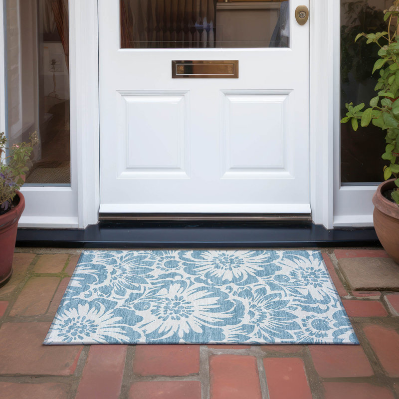Tapis intérieur / extérieur Kinslee, Rectangle 1 pi 8 po x 2 pi 6 po