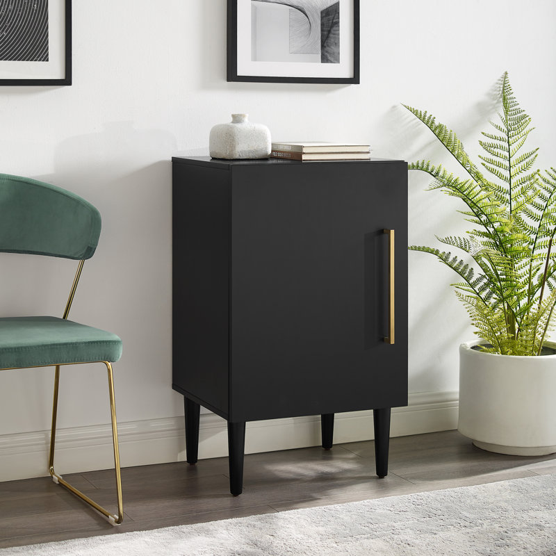 Ayinde 33.5'' H Media Shelves, Matte Black