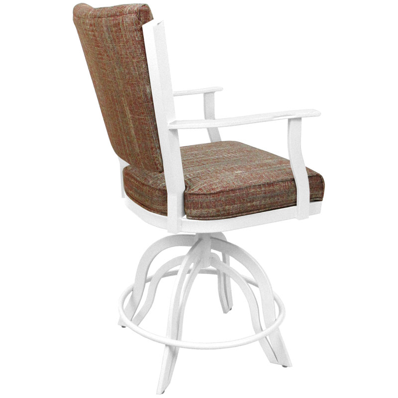 Tabourets de comptoir en métal Custom, Blanc, Watusi garance, Tabouret de comptoir (siège d'une hauteur de 26 p