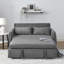 Canapé-lit convertible 55 po, causeuse en velours avec lit escamotable et 2 coussins-907351633