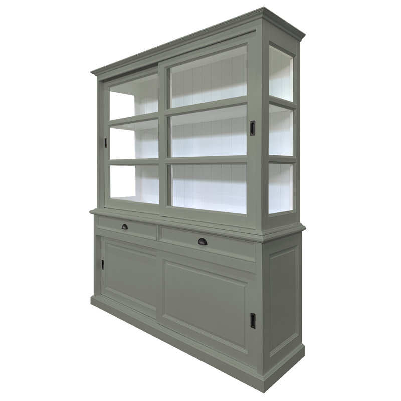 Baya Display Cabinet, Concrete Grey
