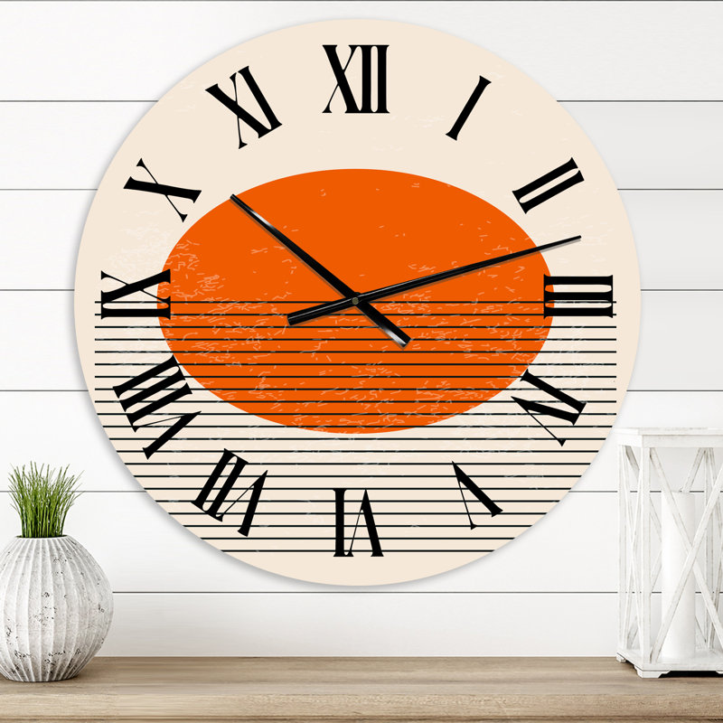 Minimal Compostions géométriques de formes élémentaires XIII - horloge murale moderne, Petit