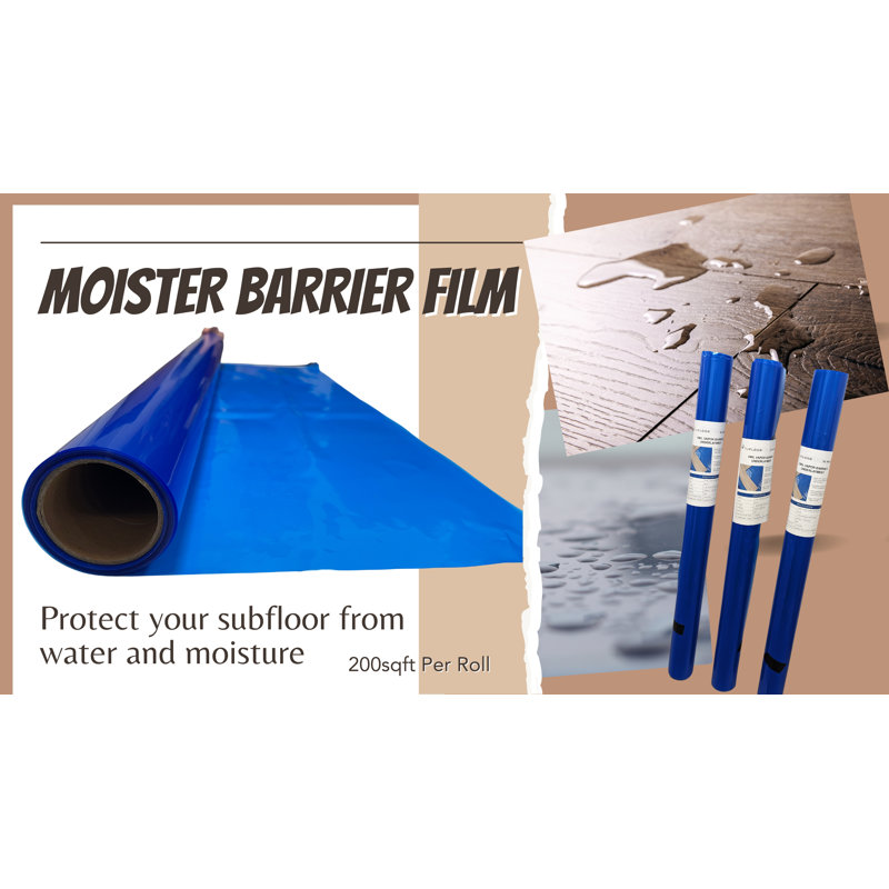 Barrière contre l'humidité (200 pieds carrés / rouleau)