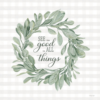«See The Good Wreath on Canvas» par Cindy Jacobs, reproduction