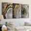 Série ABSTRACT CCLxxix - Toile tendue sur mesure - 3 pièces-896796358