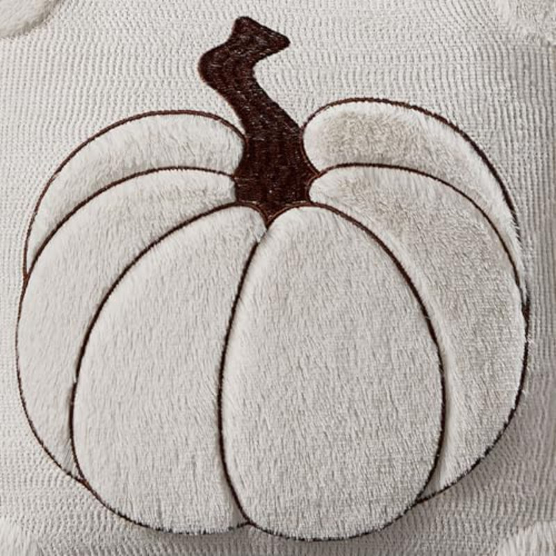 Ensemble de 2 housses de coussins d'automne 18 x 18 citrouille jaune, Yellow, Square 18"