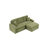 Multi-Function Sofa With Hidden Reclining, Space Saving Design, Armrests, Cup Holders And Removable Footstool For Comfortable Living-1714536591